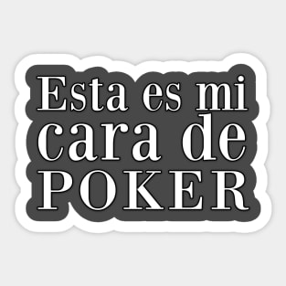 Cara de poker Sticker
